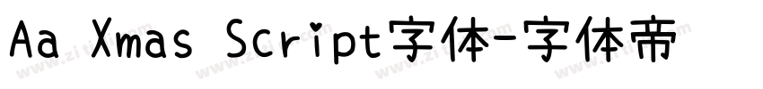Aa Xmas Script字体字体转换